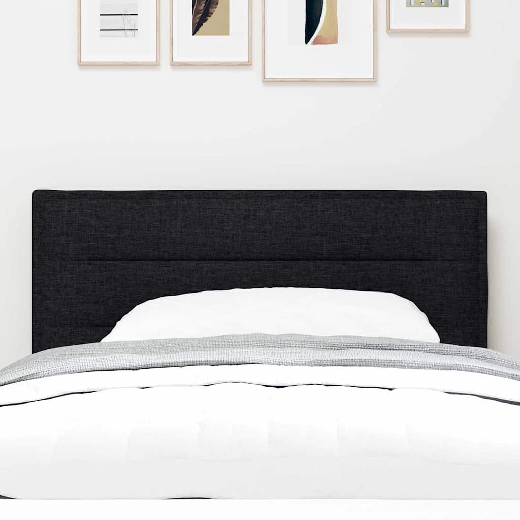 Tête de lit LED avec bandes LED Noir 90 cm tissu - XIOS