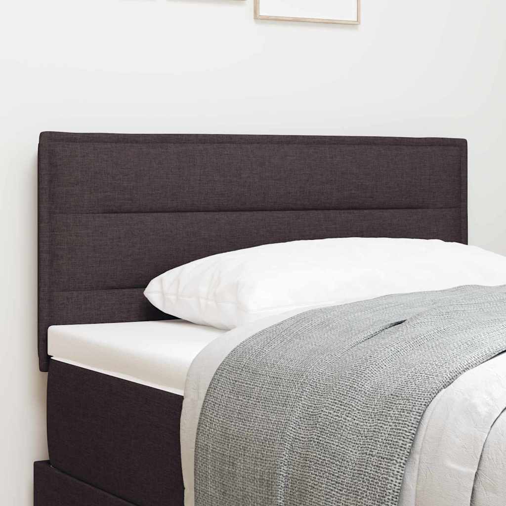 Tête de lit LED avec tête de lit Marron foncé 90 cm Polyester - XIOS