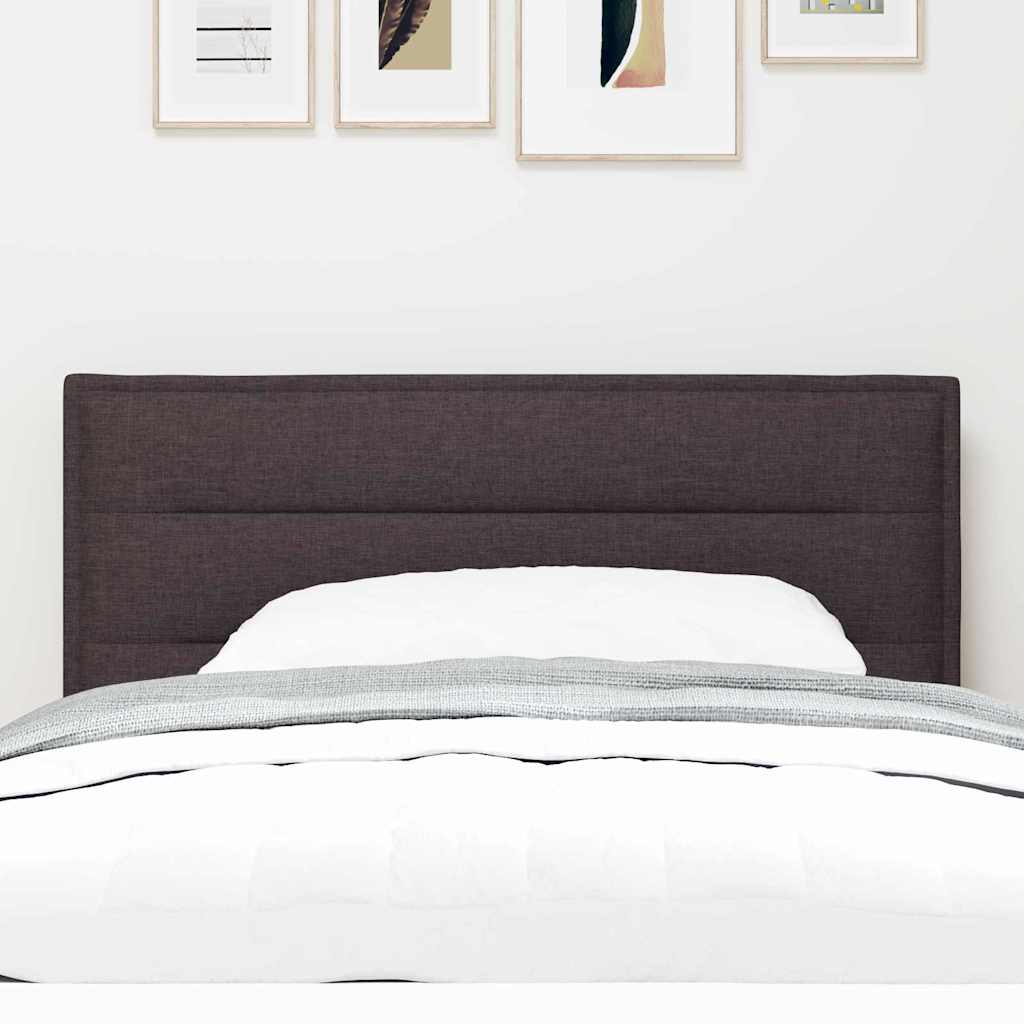 Tête de lit LED avec tête de lit Marron foncé 90 cm Polyester - XIOS