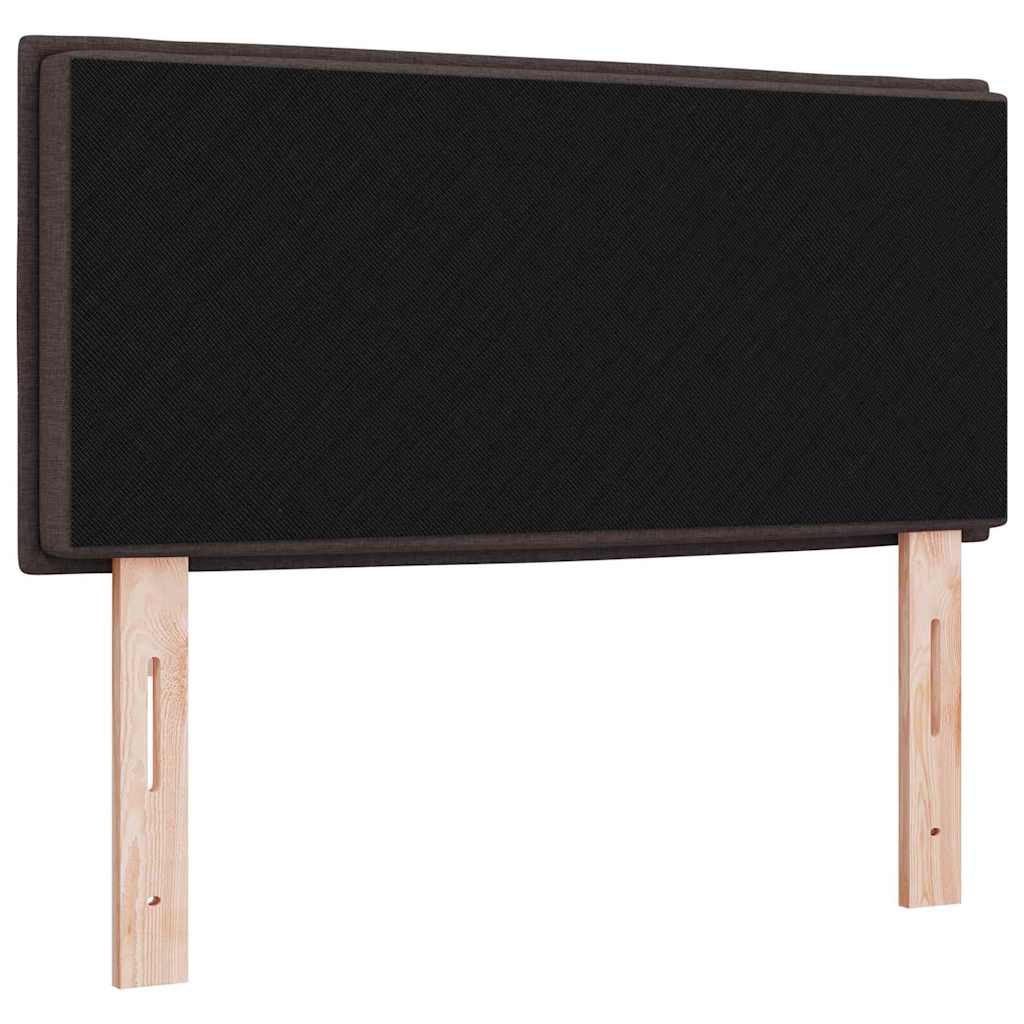 Tête de lit LED avec tête de lit Marron foncé 90 cm Polyester - XIOS
