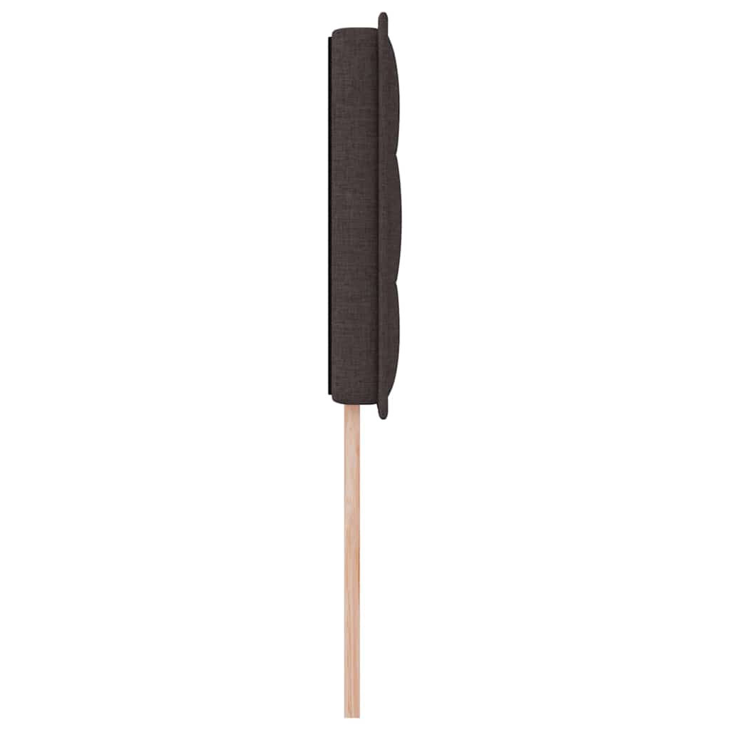 Tête de lit LED avec tête de lit Marron foncé 90 cm Polyester - XIOS