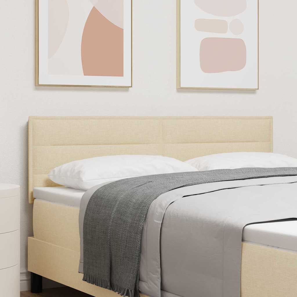 Tête de lit LED avec des lumières à LED Crème 144 cm Polyester - XIOS