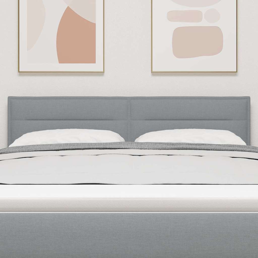 Tête de lit LED avec tête de lit Gris clair 160 cm Polyester - XIOS