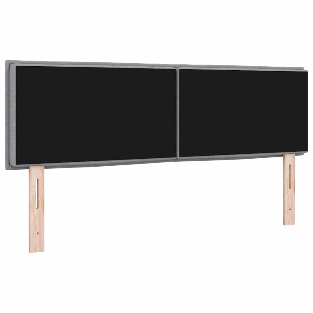 Tête de lit LED avec tête de lit Gris clair 160 cm Polyester - XIOS