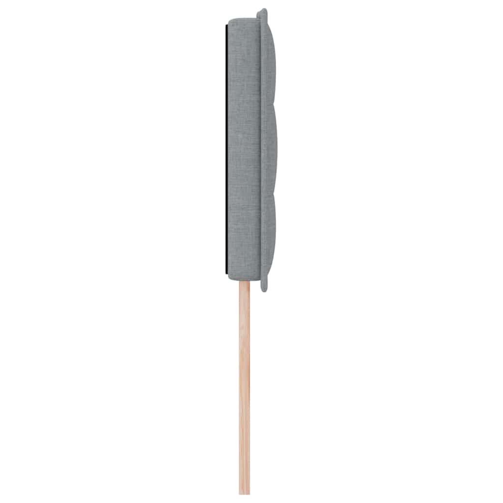 Tête de lit LED avec tête de lit Gris clair 160 cm Polyester - XIOS