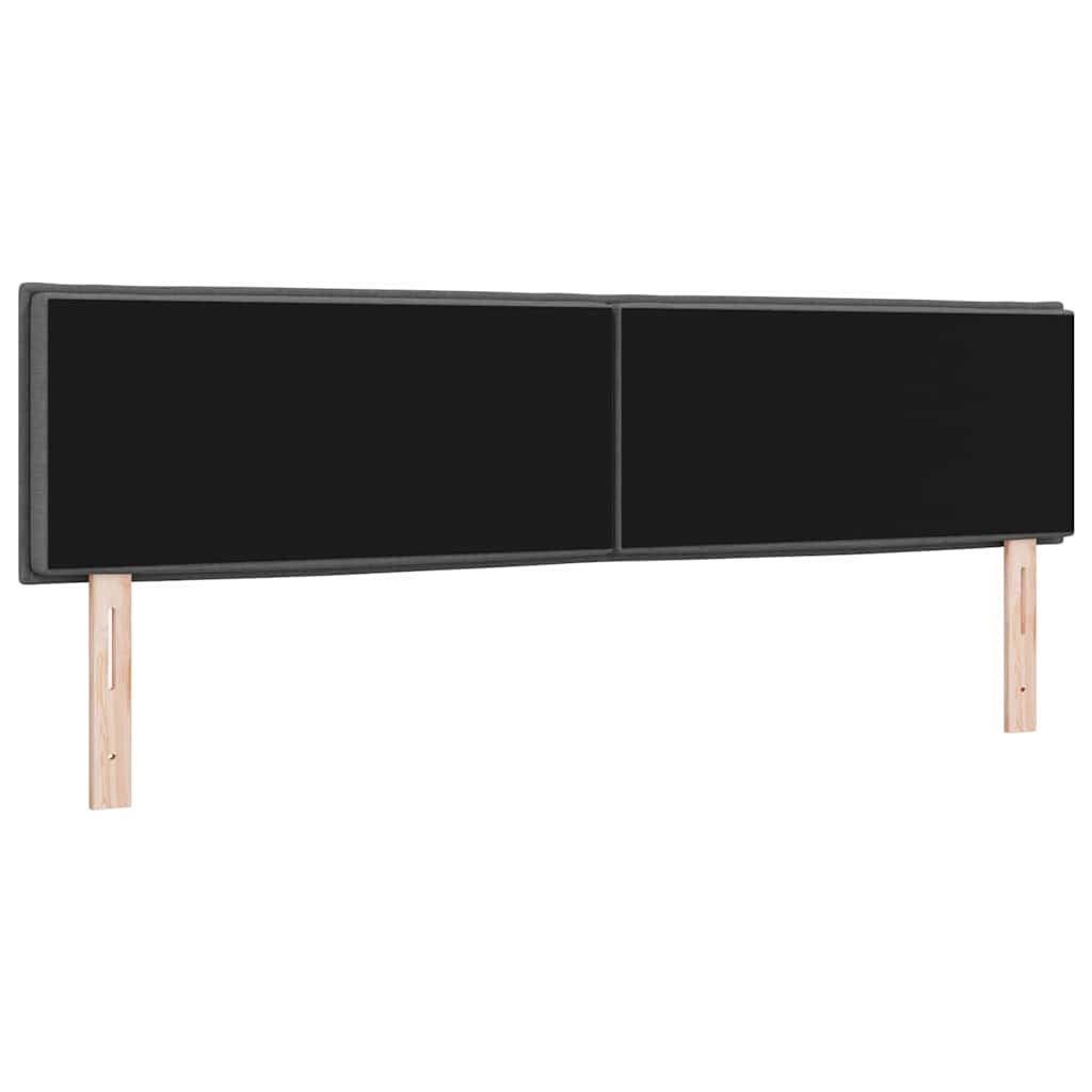 Tête de lit LED avec tête de lit Gris foncé 180 cm Polyester - XIOS