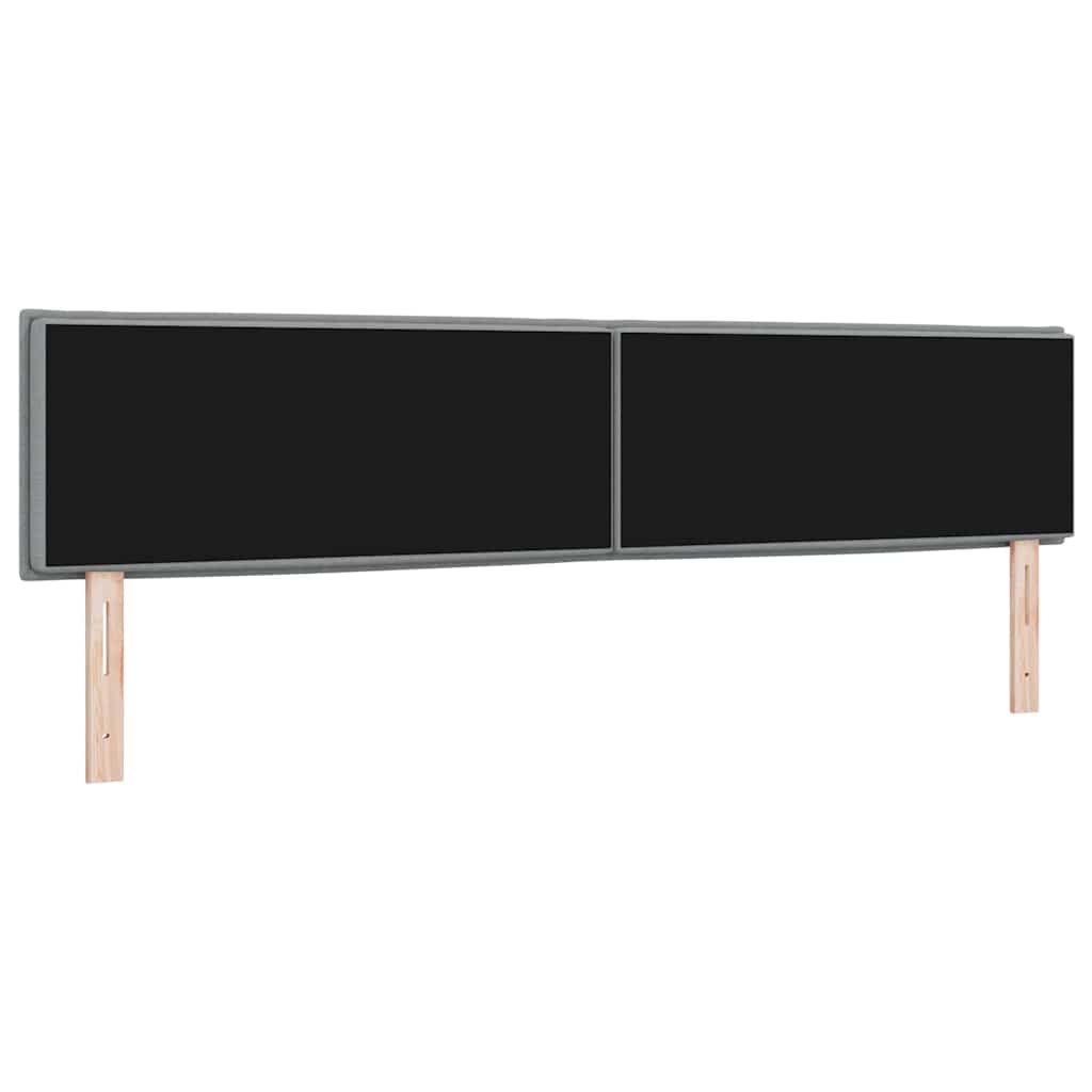 Tête de lit LED avec tête de lit Gris clair 200 cm Polyester - XIOS