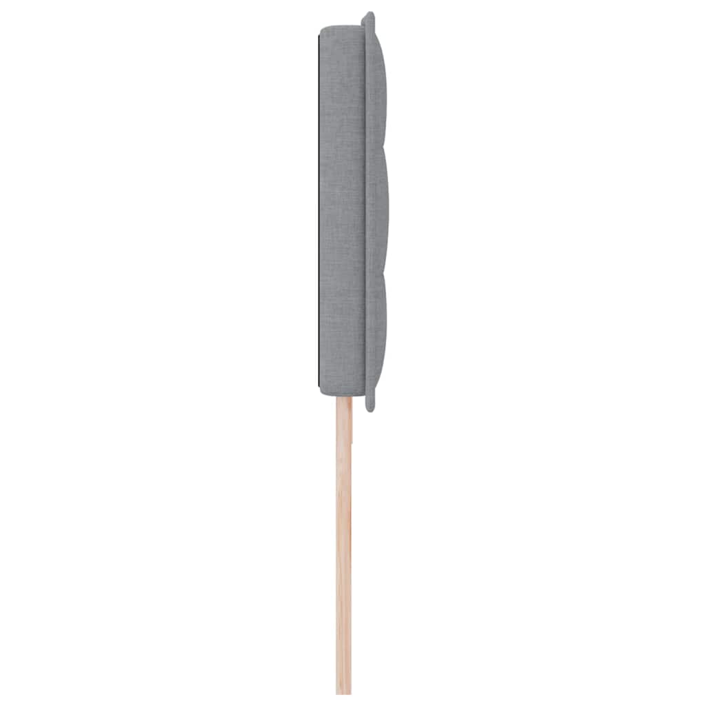 Tête de lit LED avec tête de lit Gris clair 200 cm Polyester - XIOS