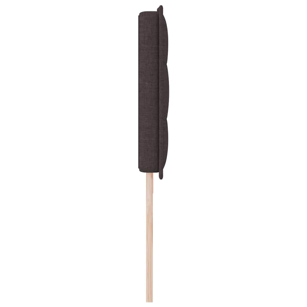 Tête de lit LED avec tête de lit Marron foncé 200 cm Polyester - XIOS