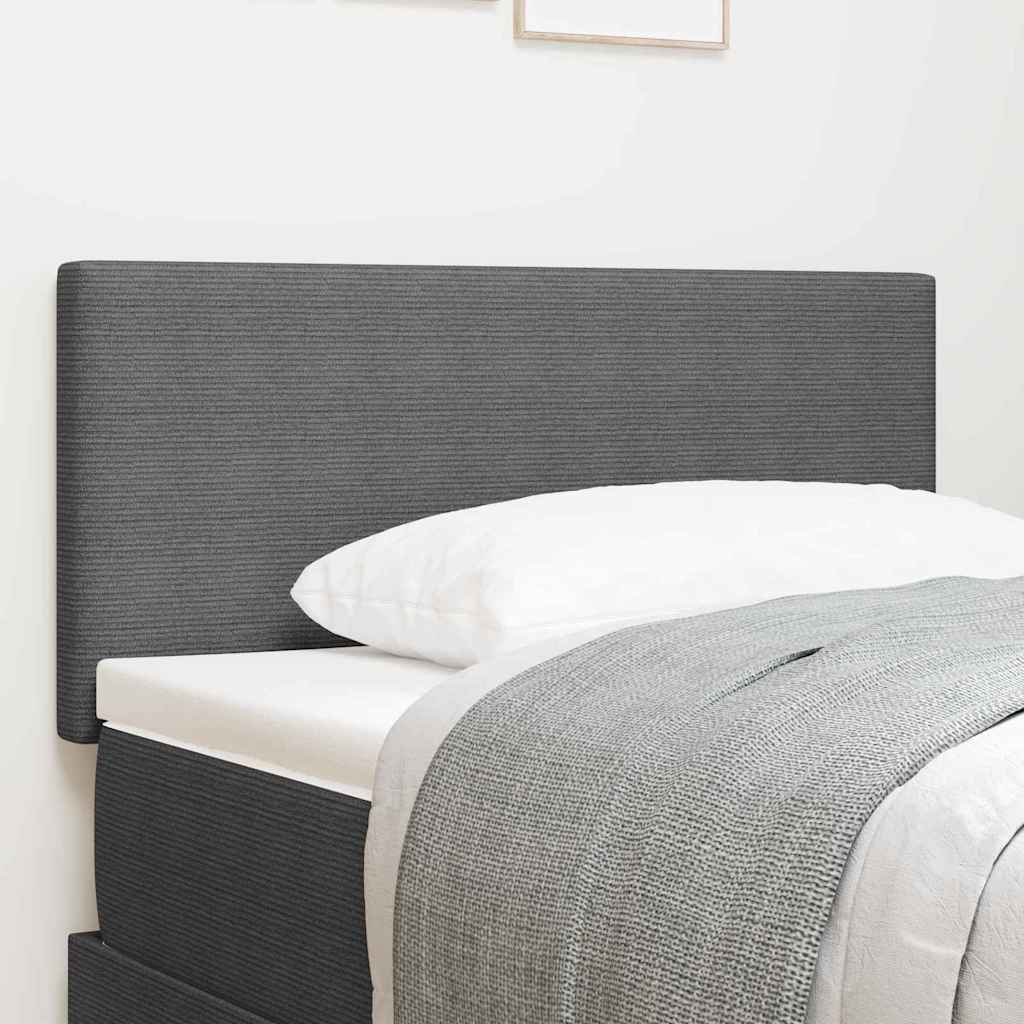 Tête de lit LED Gris clair 80 cm Tissu en velours côtelé - XIOS