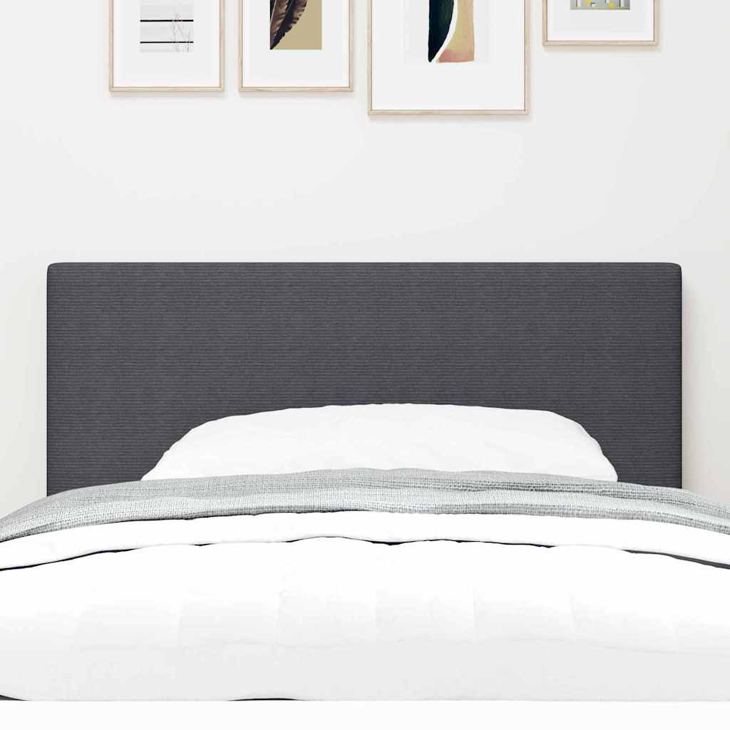 Tête de lit LED Gris foncé 80 cm Tissu en velours côtelé - XIOS