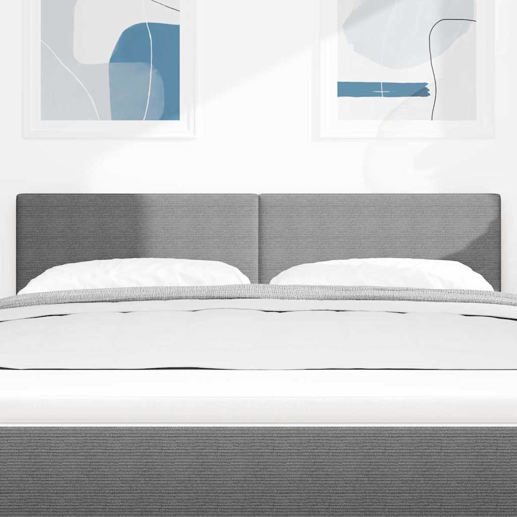 Tête de lit LED avec tête de lit Gris clair 144 cm Polyester - XIOS