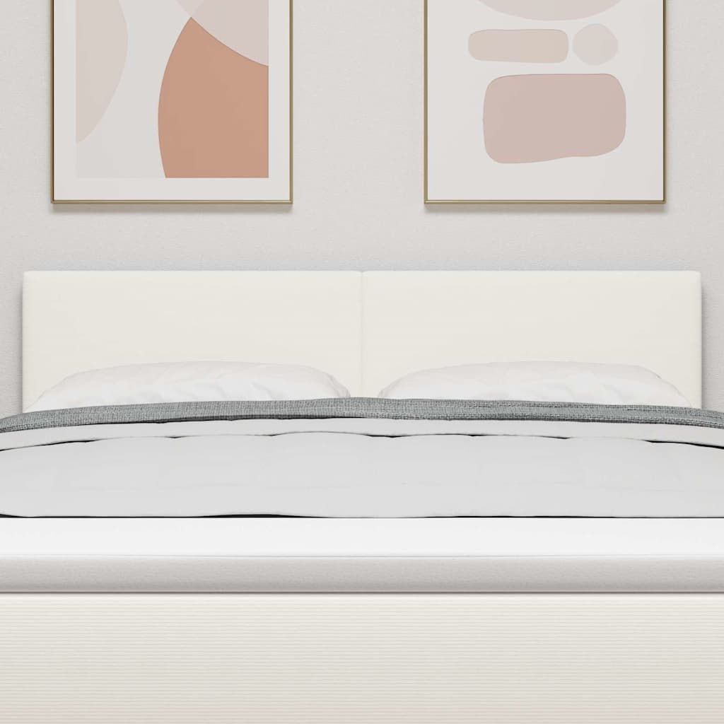 Tête de lit LED avec des lumières à LED Crème 144 cm Polyester - XIOS