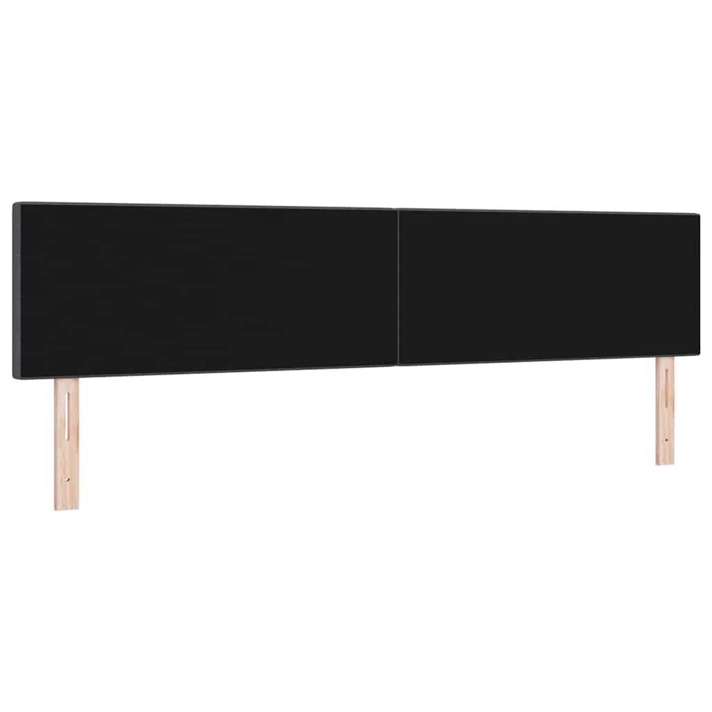 Tête de lit LED avec tête de lit Gris foncé 200 cm Polyester - XIOS