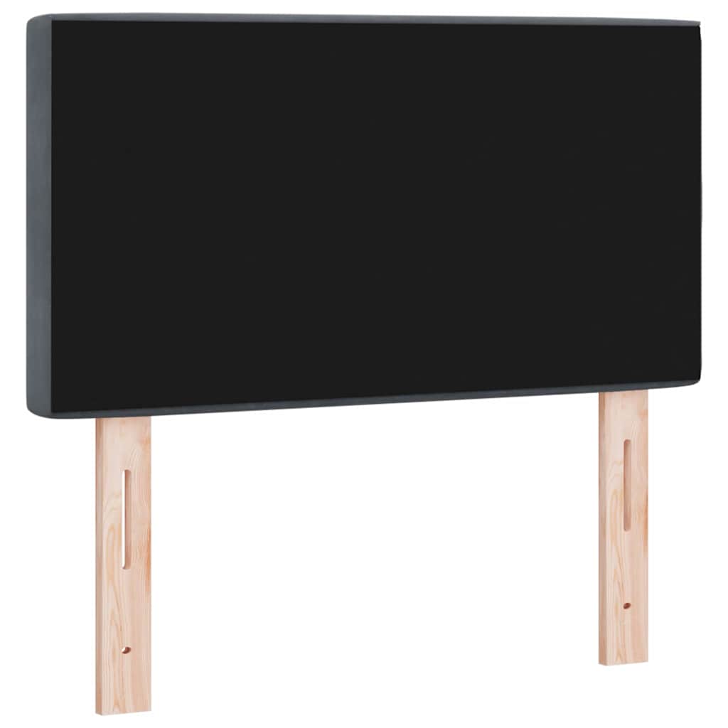 Tête de lit LED avec bandes LED Gris foncé 80 cm Velours - XIOS
