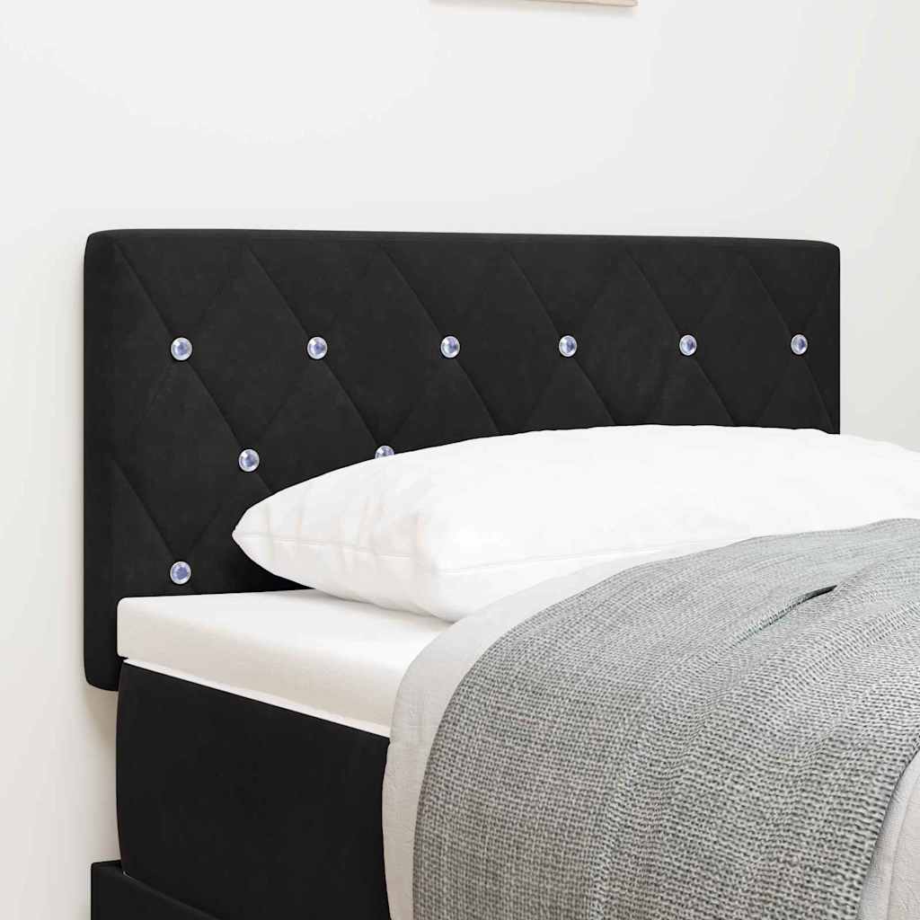 Tête de lit LED avec bandes LED Noir 80 cm Velours - XIOS
