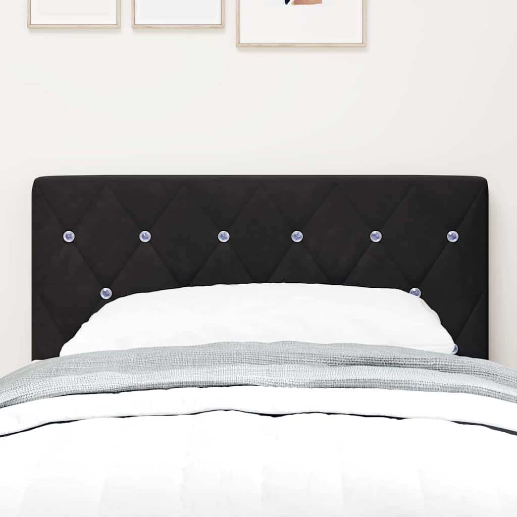 Tête de lit LED avec bandes LED Noir 80 cm Velours - XIOS