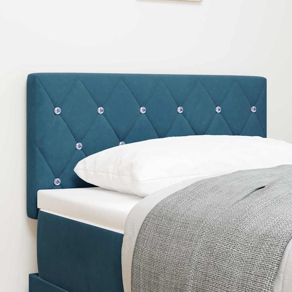 Tête de lit LED avec bandes LED Bleu foncé 80 cm Velours - XIOS