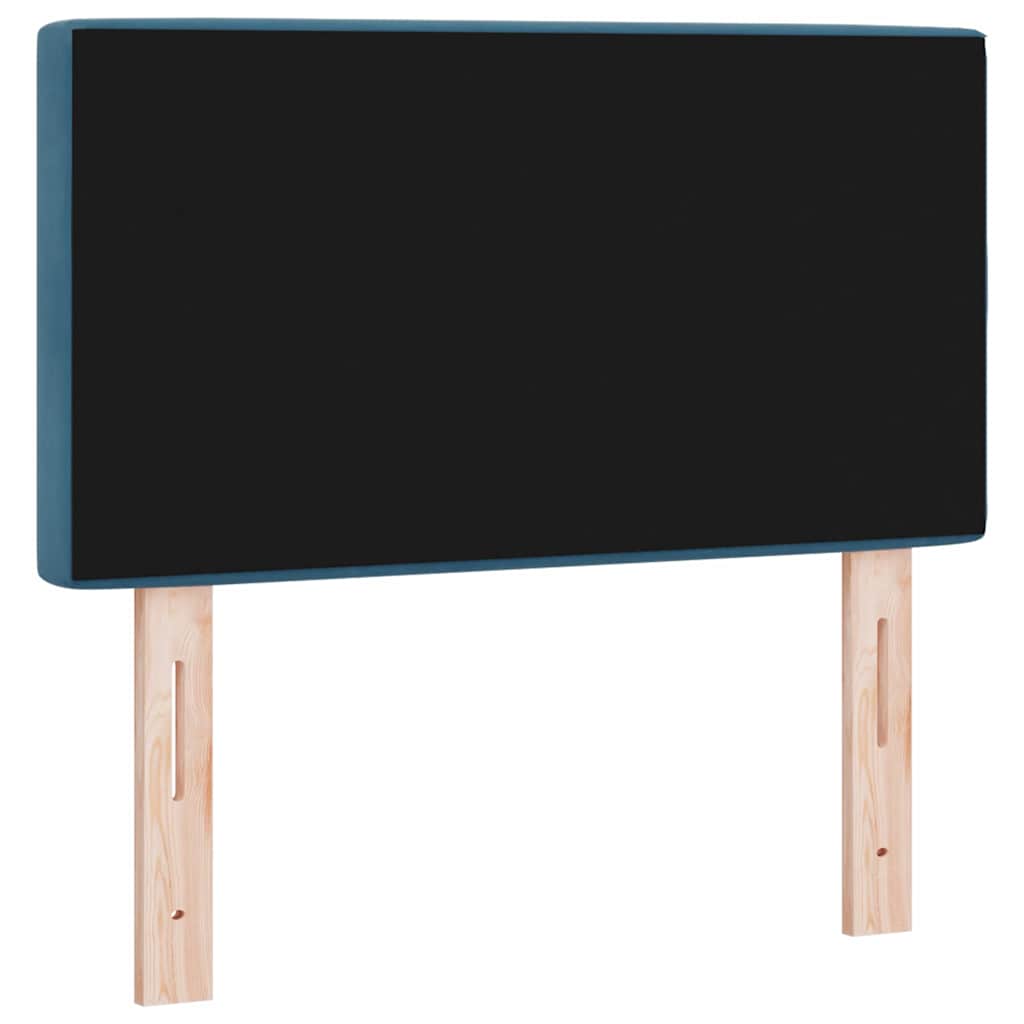 Tête de lit LED avec bandes LED Bleu foncé 80 cm Velours - XIOS