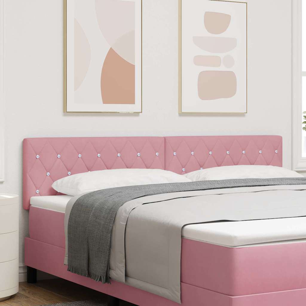 Tête de lit LED avec des lumières à LED Rose 180 cm Polyester - XIOS