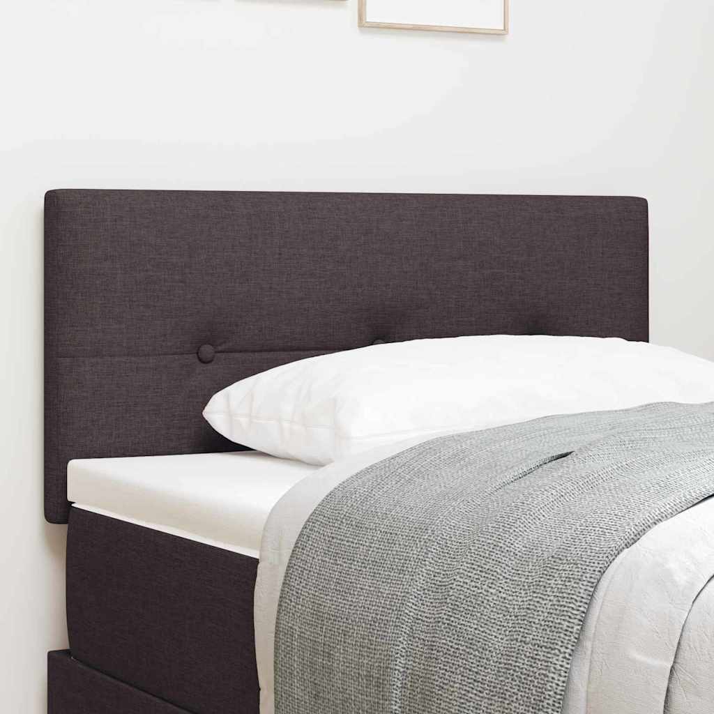 Tête de lit LED avec bandes LED Marron foncé 80 cm tissu - XIOS