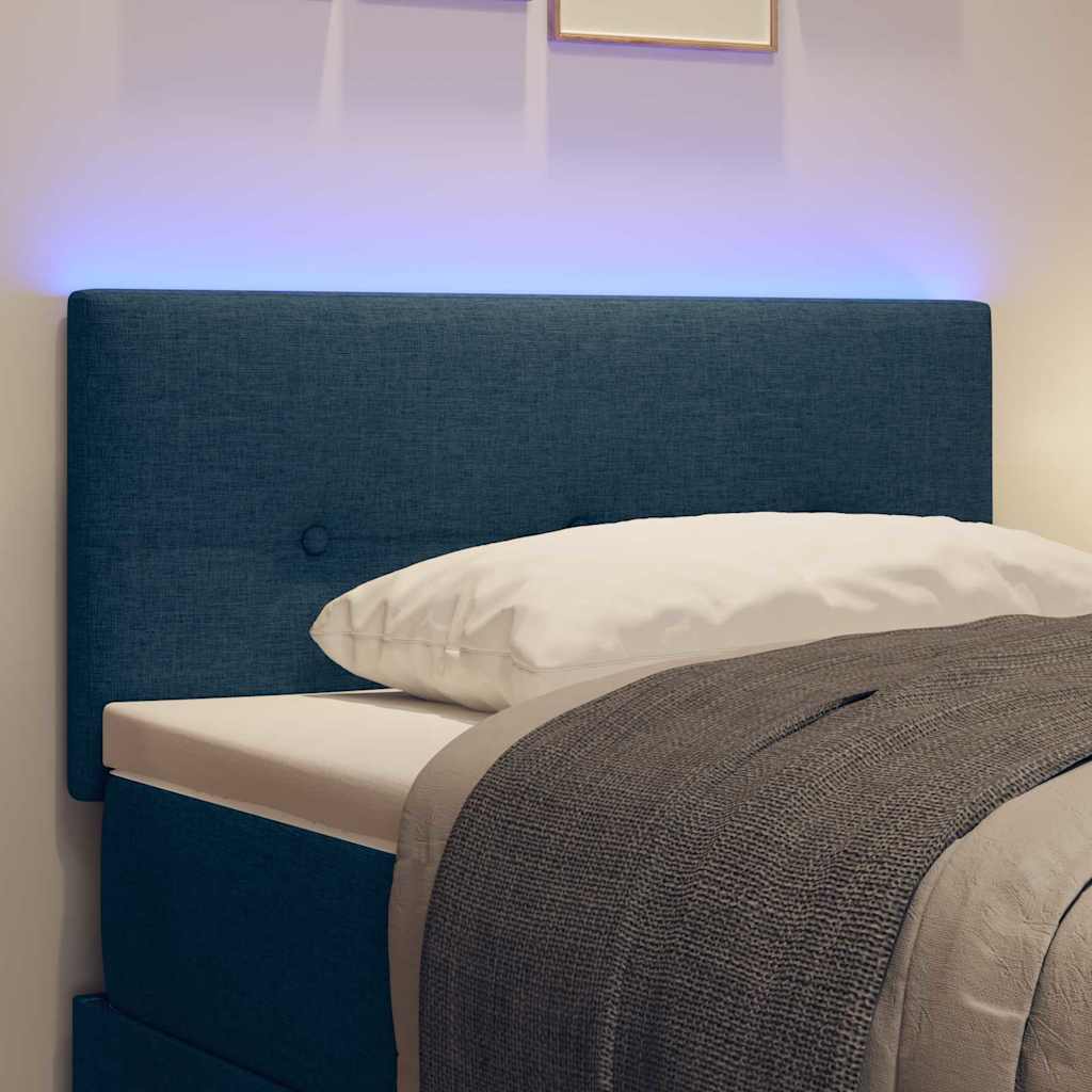 Tête de Lit LED avec des lumières à LED Bleu 80 cm tissu - XIOS