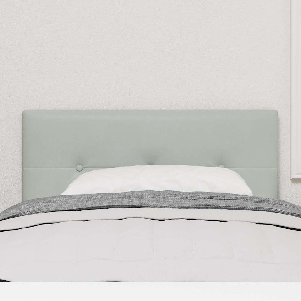 Tête de lit LED avec bandes LED Gris clair 90 cm Velours - XIOS