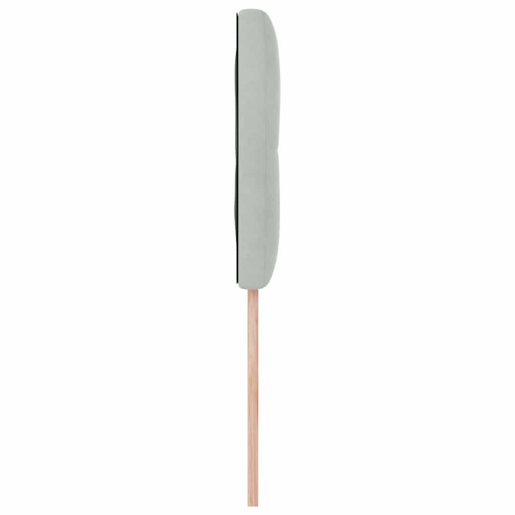 Tête de lit LED avec bandes LED Gris clair 90 cm Velours - XIOS