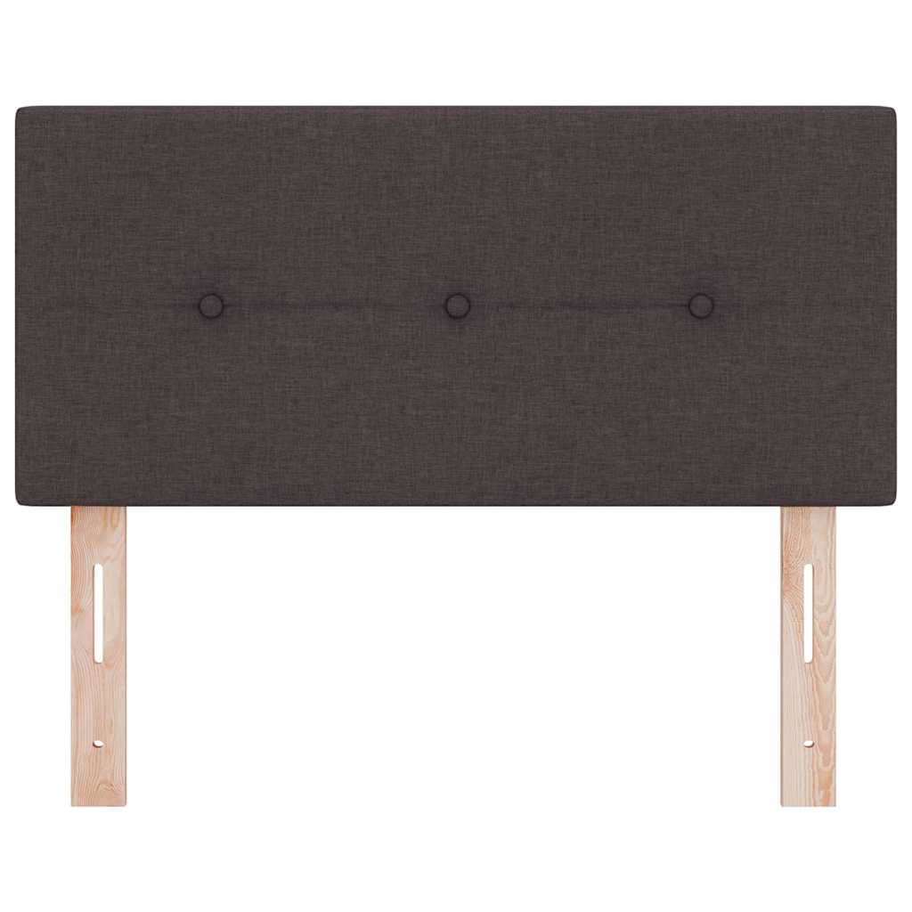 Tête de lit LED avec bandes LED Marron foncé 100 cm tissu - XIOS