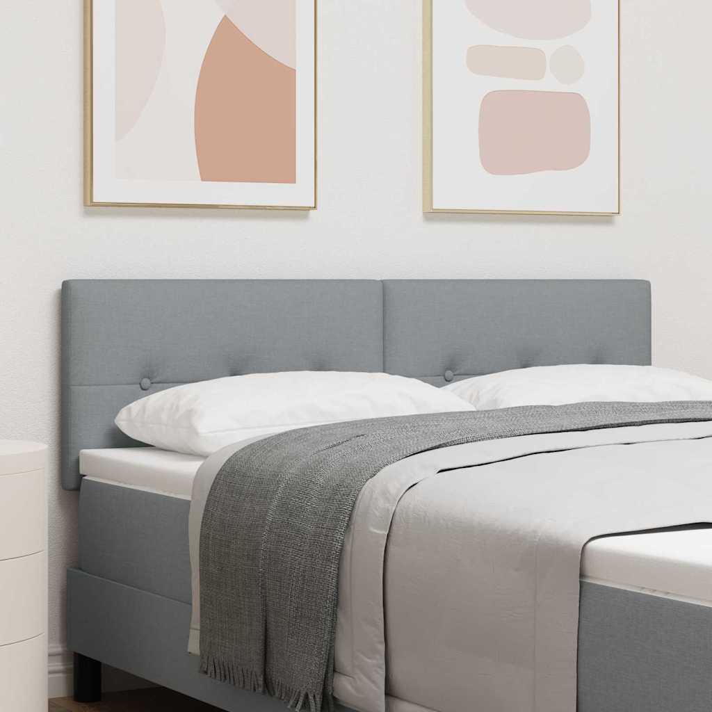 Tête de lit LED avec tête de lit Gris clair 160 cm Polyester - XIOS