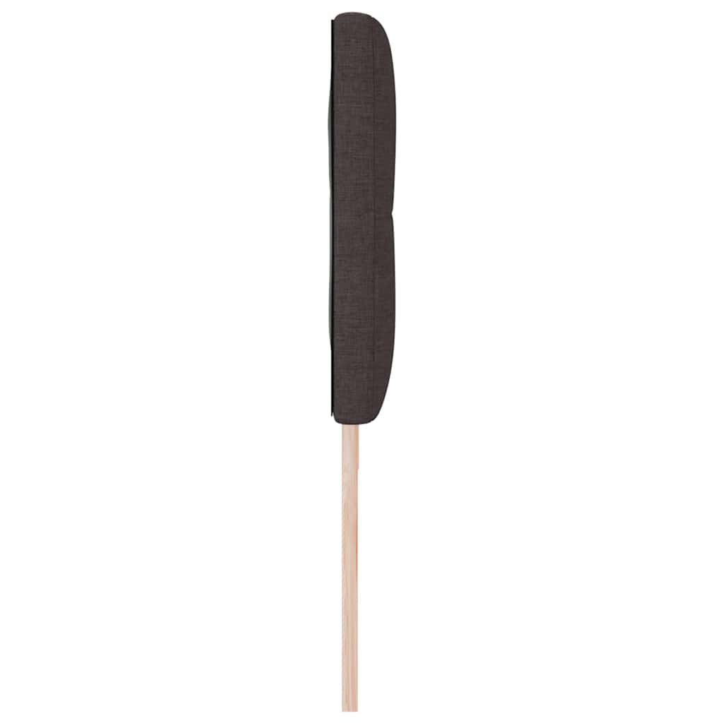 Tête de lit LED avec tête de lit Marron foncé 180 cm Polyester - XIOS