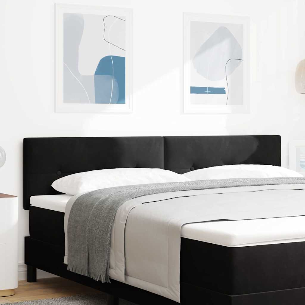 Tête de lit LED avec des lumières à LED Noir 180 cm Polyester - XIOS