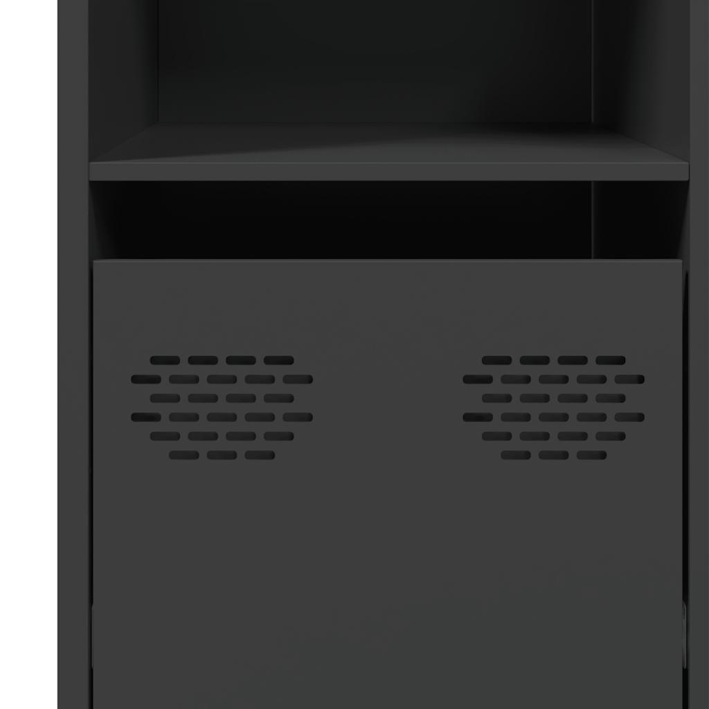 Buffet noir 135x39x73,5 cm acier laminé à froid - XIOS