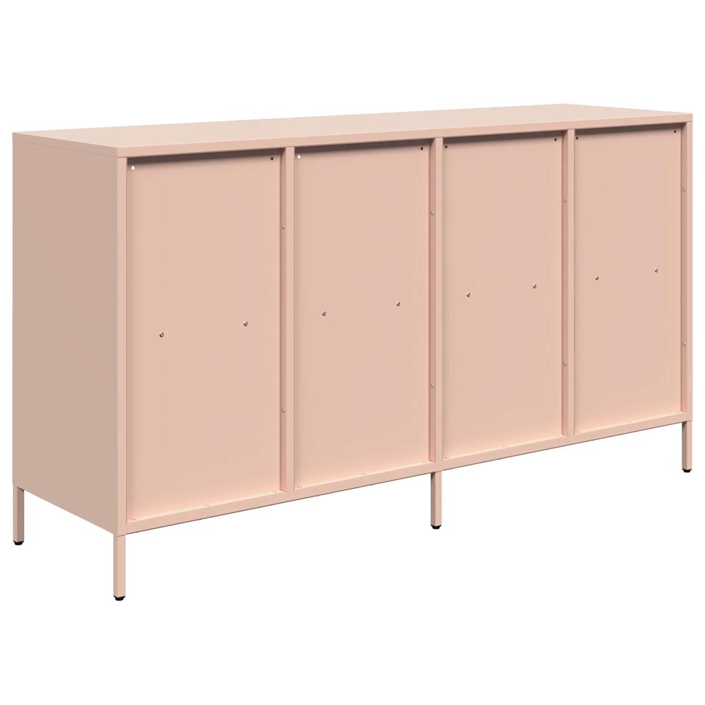 Buffet rose 135x39x73,5 cm acier laminé à froid - XIOS