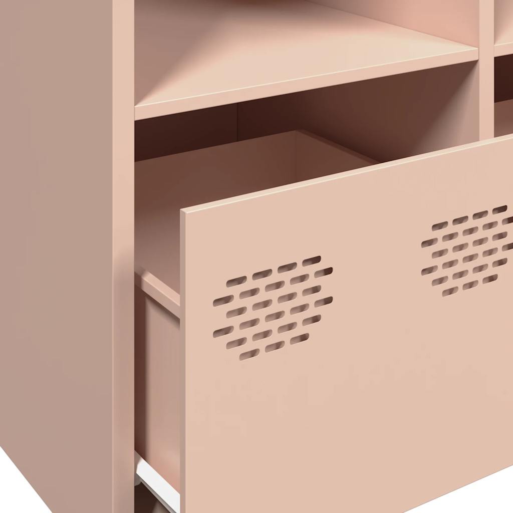 Buffet rose 135x39x73,5 cm acier laminé à froid - XIOS
