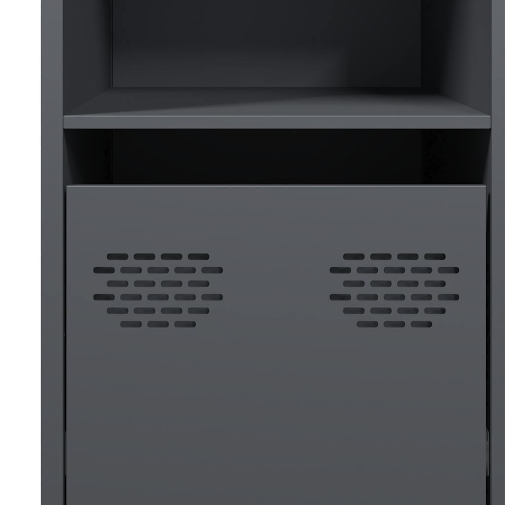 Buffet anthracite 135x39x73,5 cm acier laminé à froid - XIOS