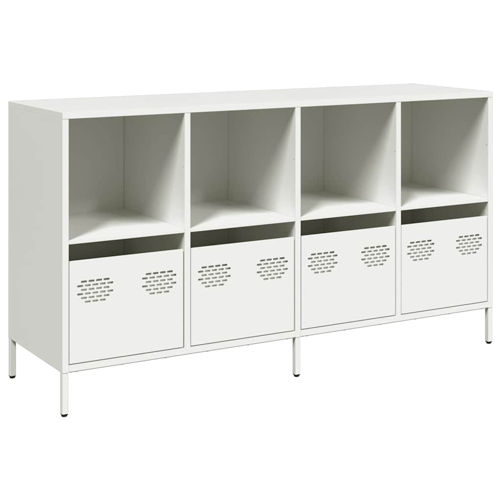 Buffet blanc 135x39x73,5 cm acier laminé à froid - XIOS