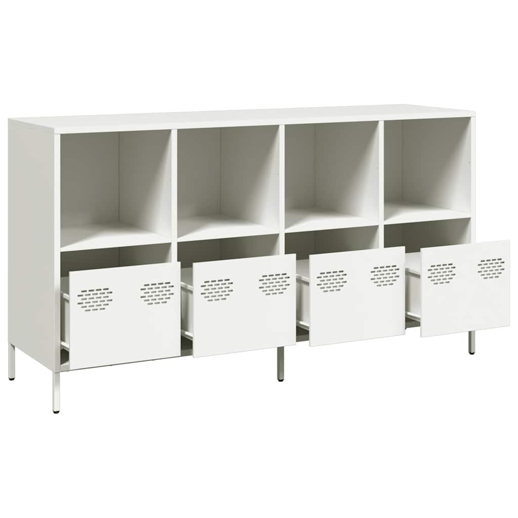 Buffet blanc 135x39x73,5 cm acier laminé à froid - XIOS