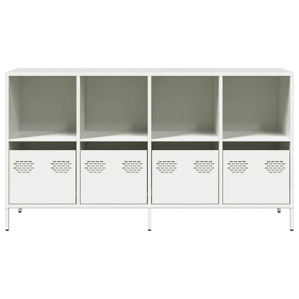 Buffet blanc 135x39x73,5 cm acier laminé à froid - XIOS