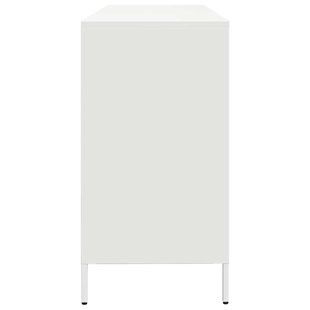 Buffet blanc 135x39x73,5 cm acier laminé à froid - XIOS