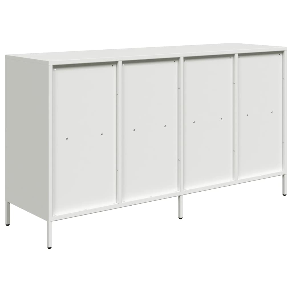 Buffet blanc 135x39x73,5 cm acier laminé à froid - XIOS