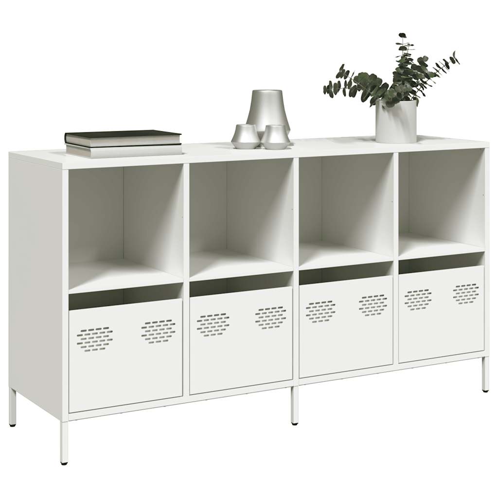 Buffet blanc 135x39x73,5 cm acier laminé à froid - XIOS