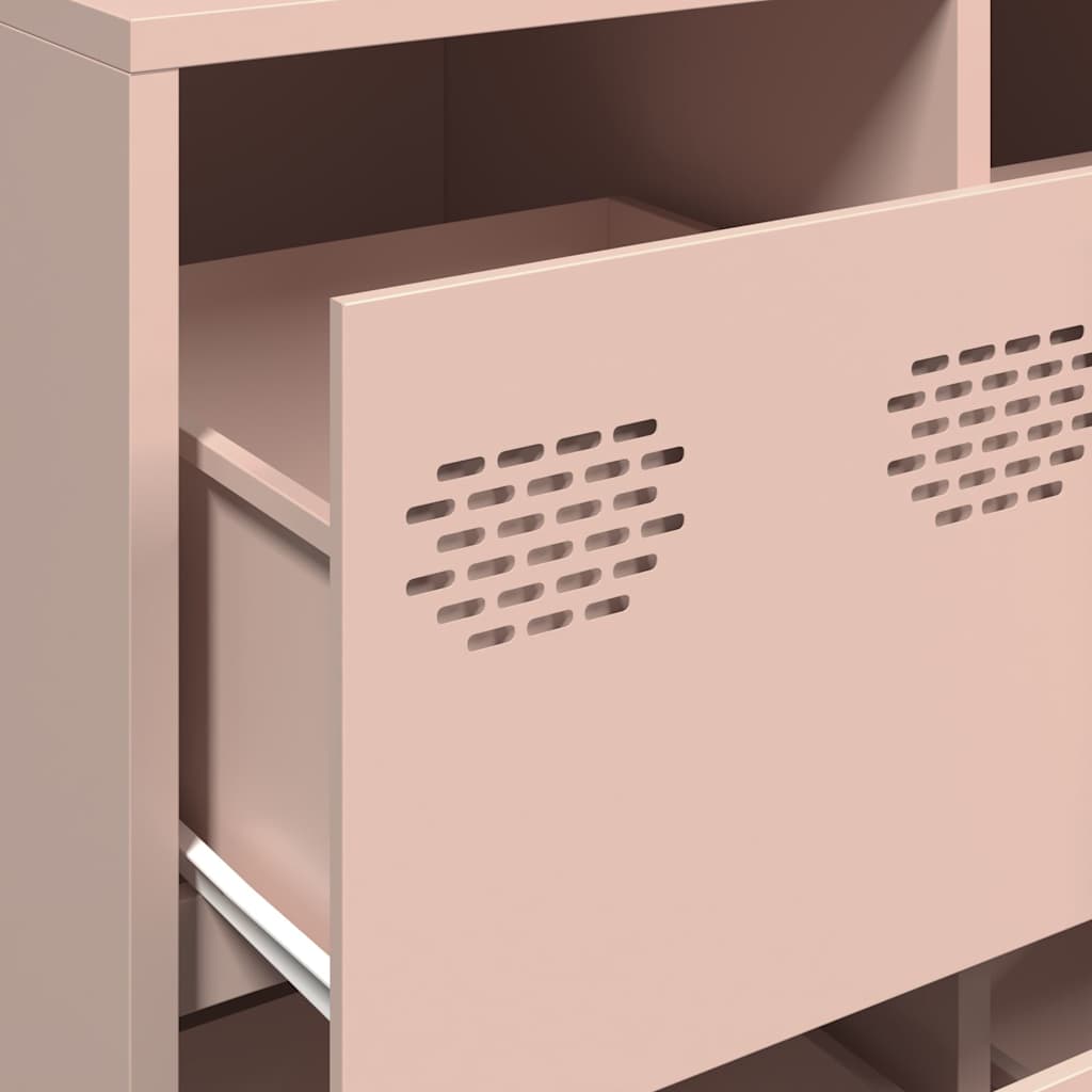 Buffet rose 135x39x73,5 cm acier laminé à froid - XIOS