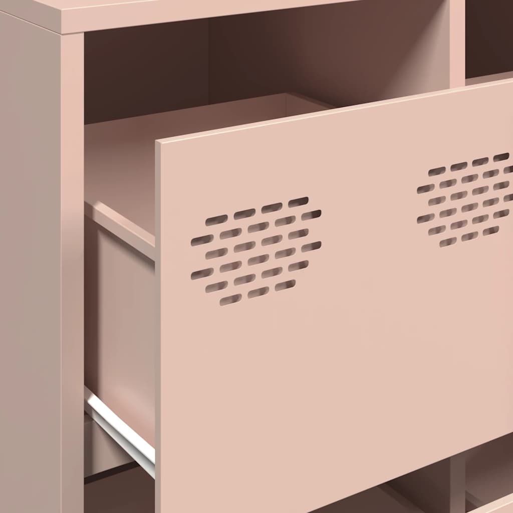 Buffet rose 135x39x103,5 cm acier laminé à froid - XIOS