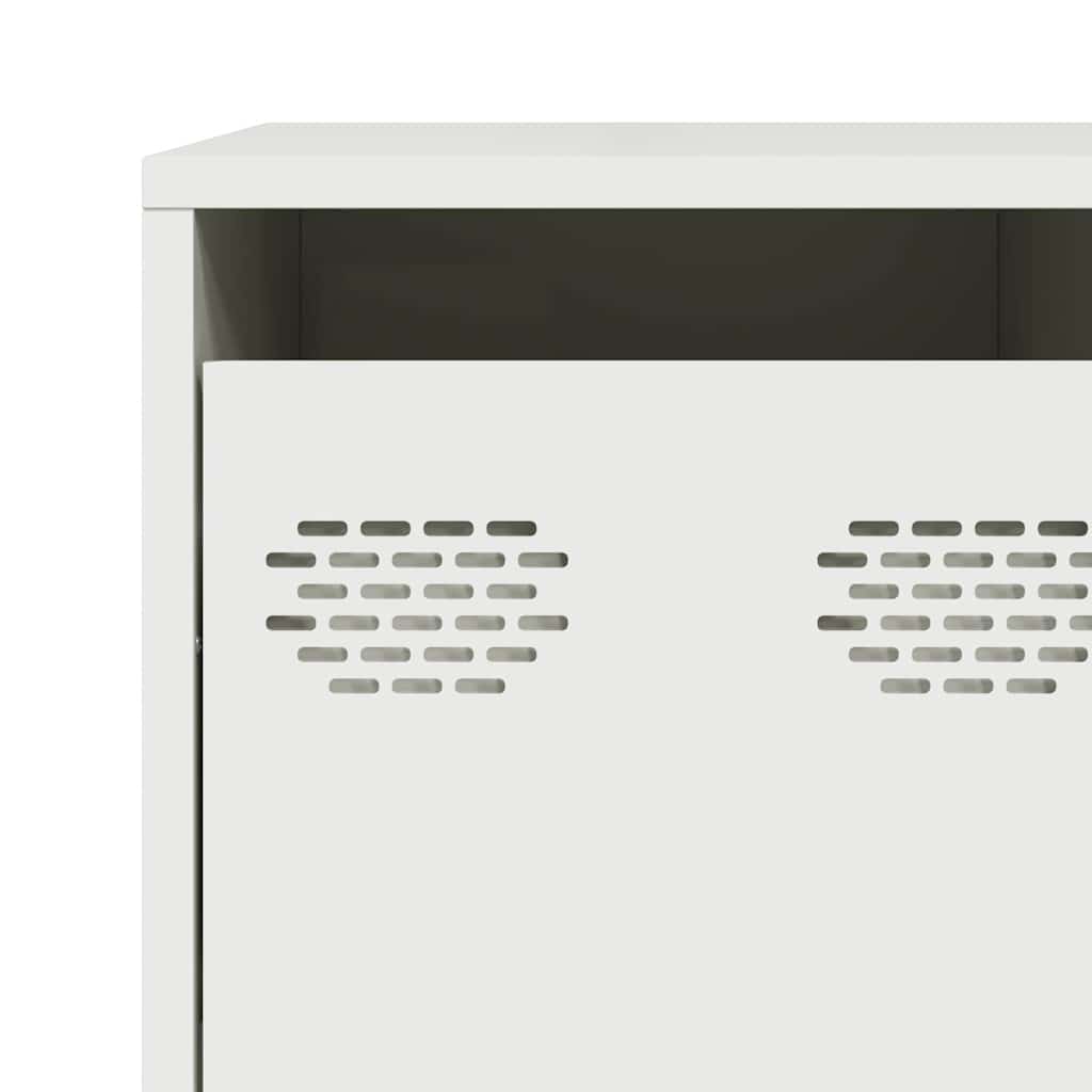 Buffet blanc 135x39x103,5 cm acier laminé à froid - XIOS