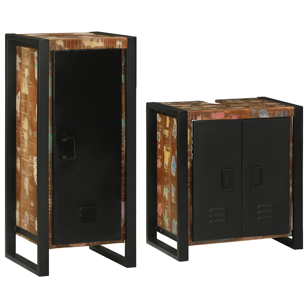 Ensemble de mobilier de salle de bain 2 pièces Multicolore
