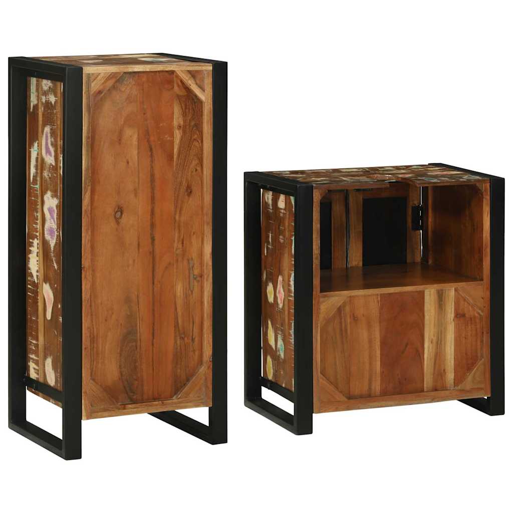 Ensemble de mobilier de salle de bain 2 pièces Multicolore