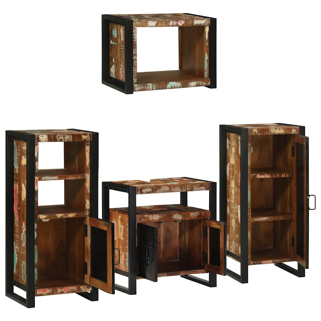 Ensemble de mobilier de salle de bain 4 pc Multicolore