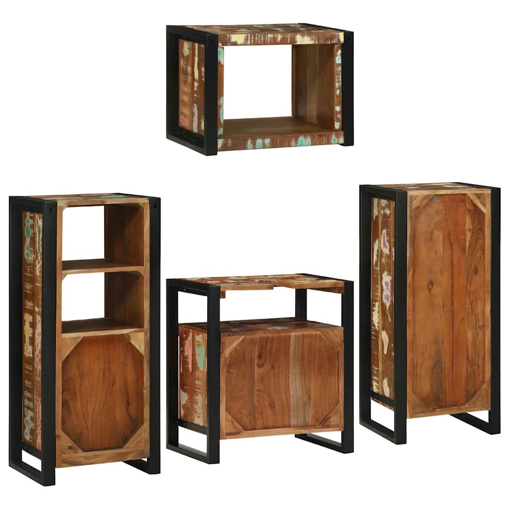 Ensemble de mobilier de salle de bain 4 pc Multicolore