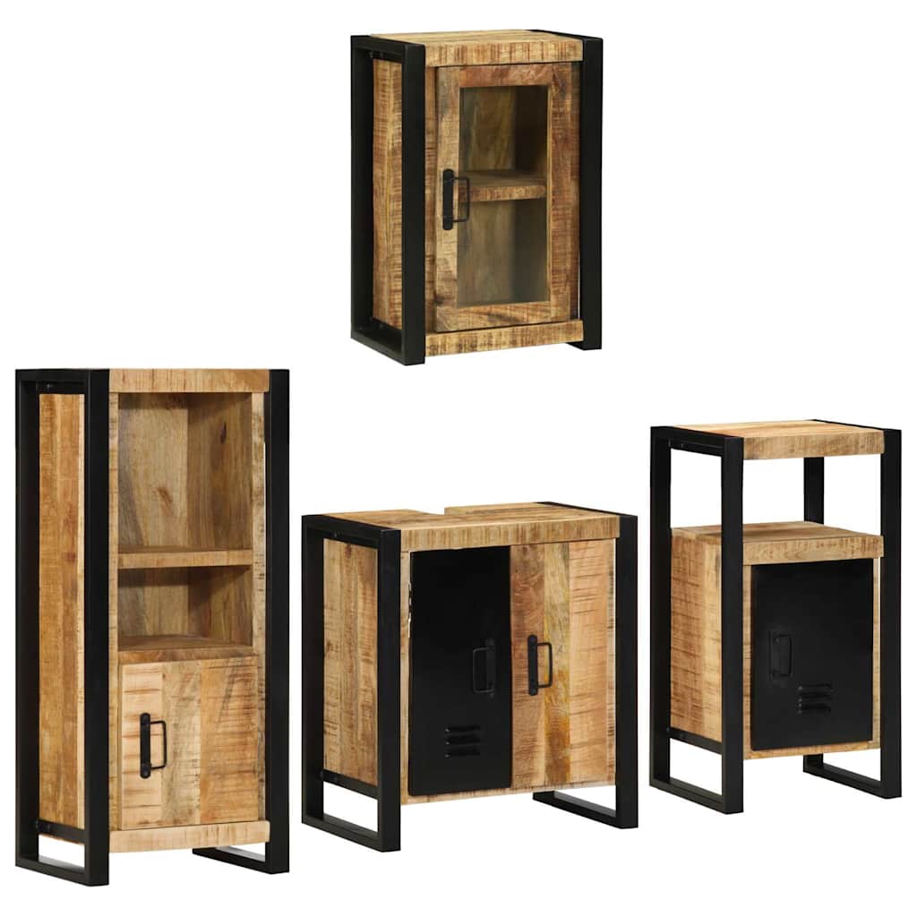 Ensemble de mobilier de salle de bain 4 pc Marron